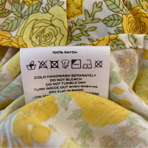 FAITHFULL THE BRAND Agathe Yellow Floral Mini Dress - Picture 6 of 12